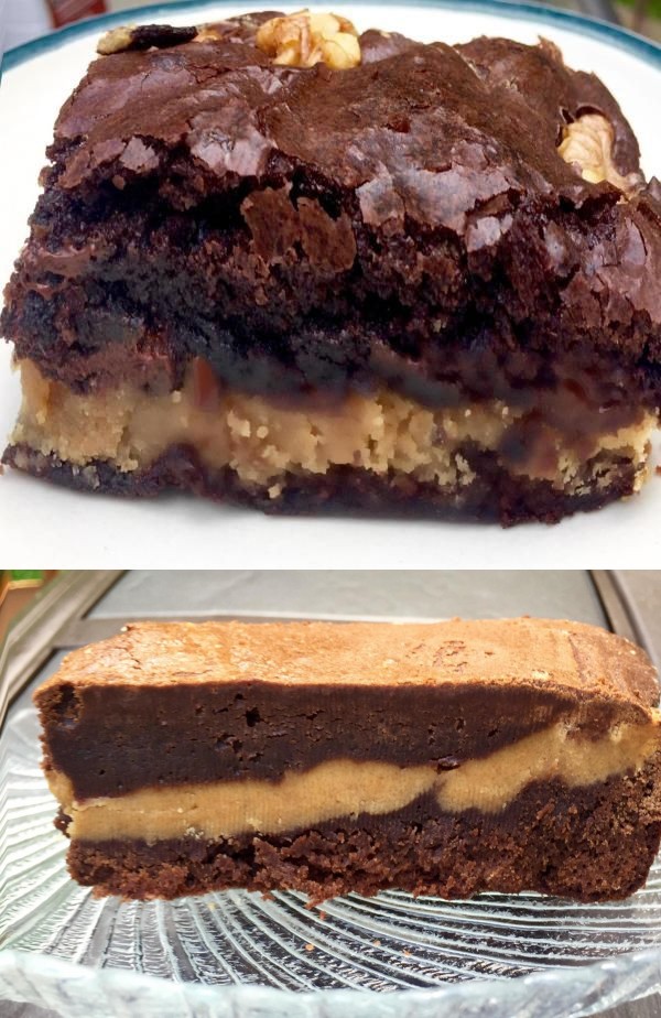 Peanut Butter Filled Brownies