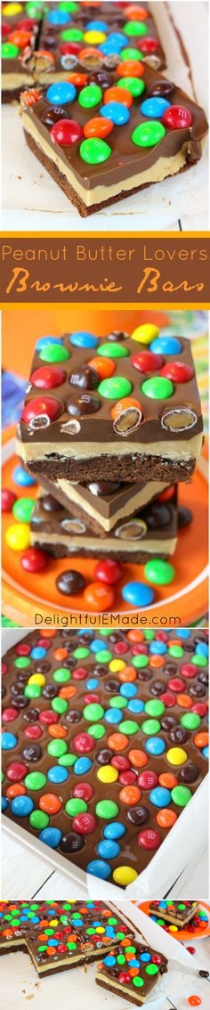 Peanut Butter Lovers Brownie Bars