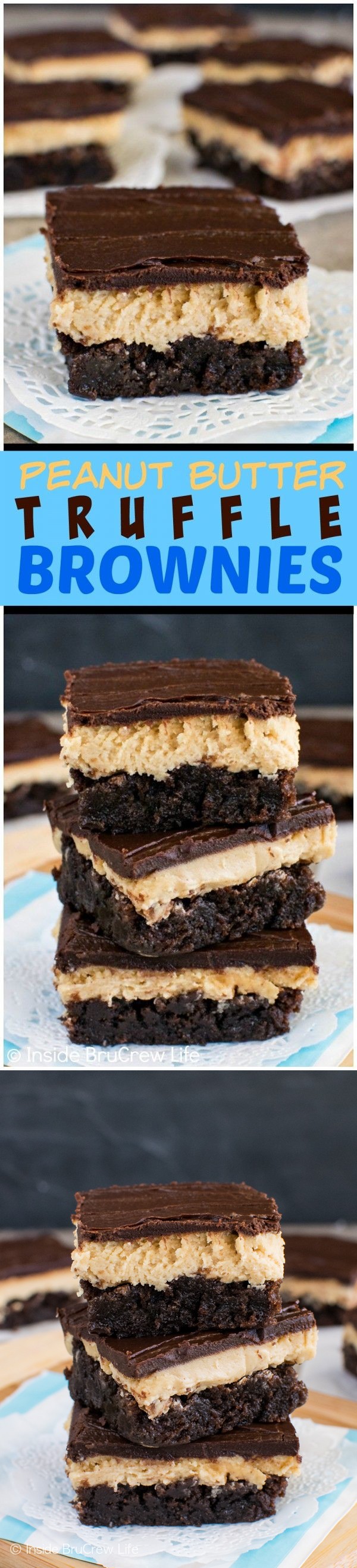 Peanut Butter Truffle Brownies