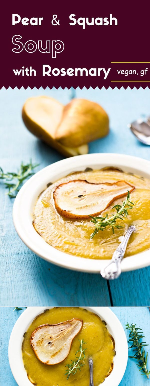 Pear and Squash Soup with Rosemary