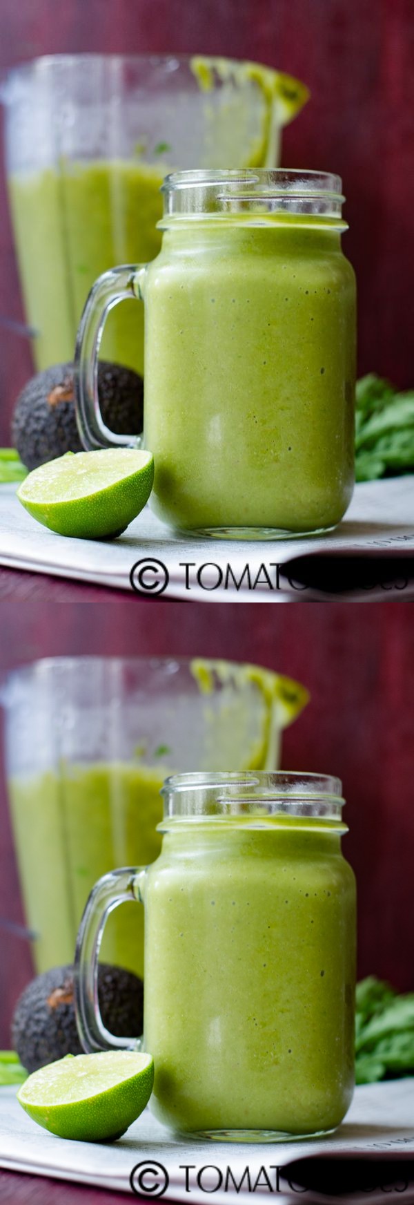 Pear Arugula And Avocado Green Smoothie