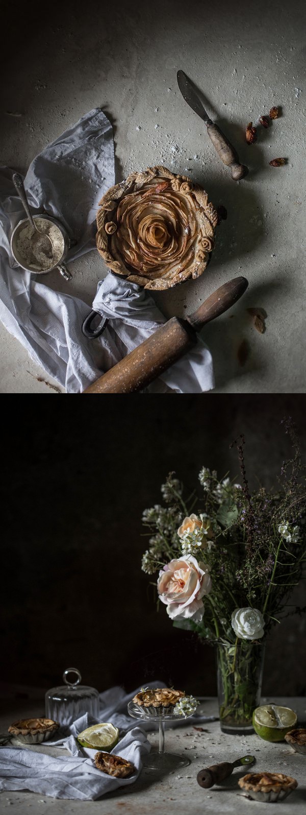 Pear, Cinnamon & Bergamot Vegan Crostatine (mini tarts, with a Chocolate Variation