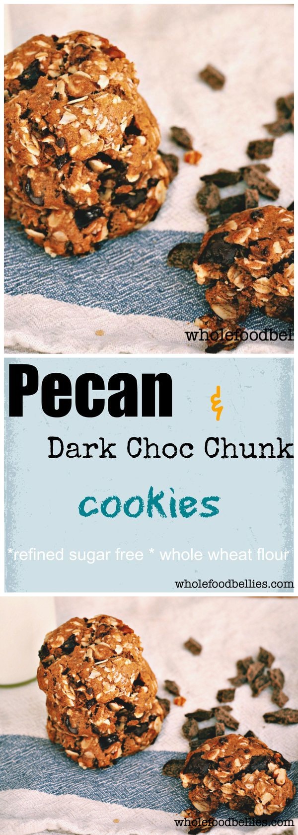 Pecan Dark Choc Chunk Oatmeal Cookies