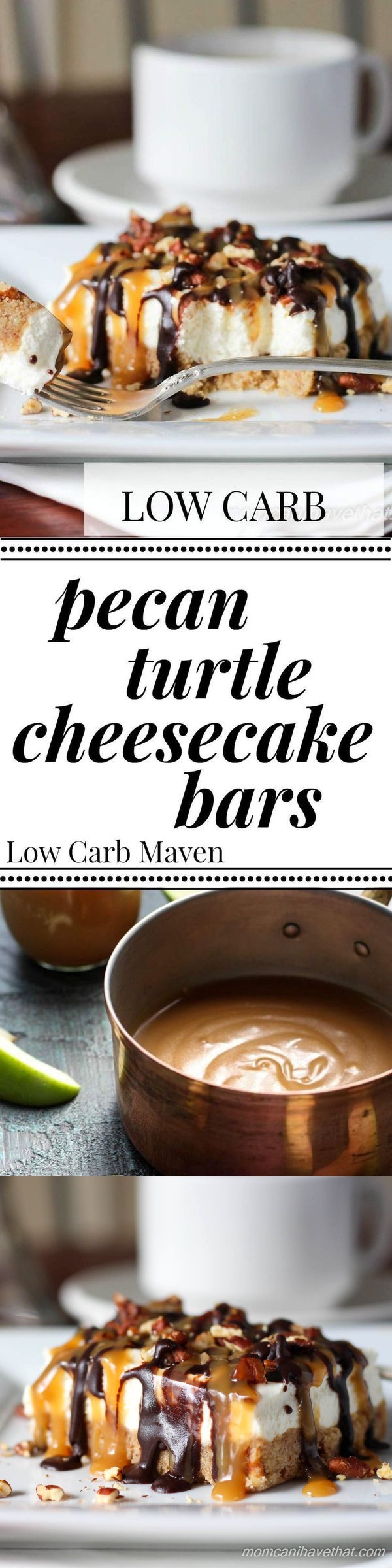 Pecan Turtle Cheesecake Bars