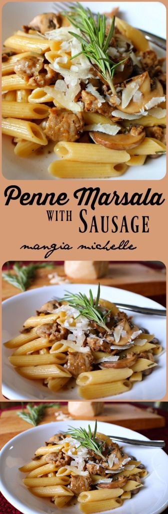 Penne Marsala with Sausage