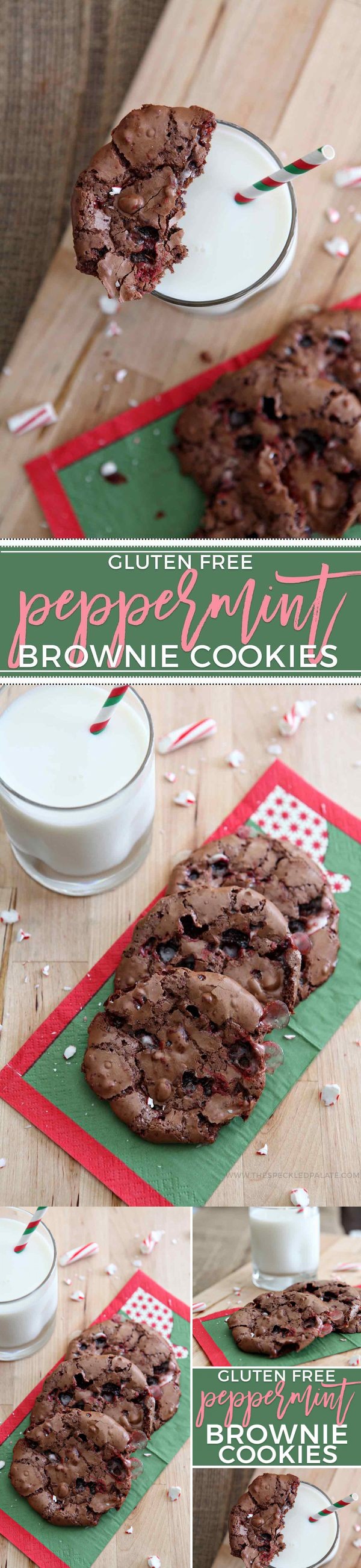 Peppermint Brownie Cookies