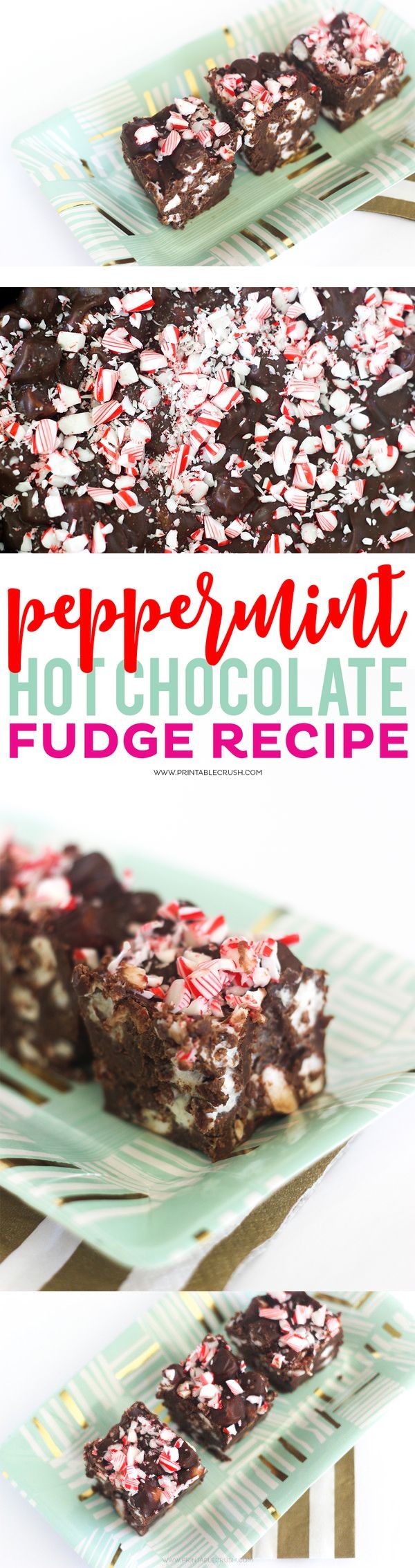 Peppermint Hot Chocolate Fudge