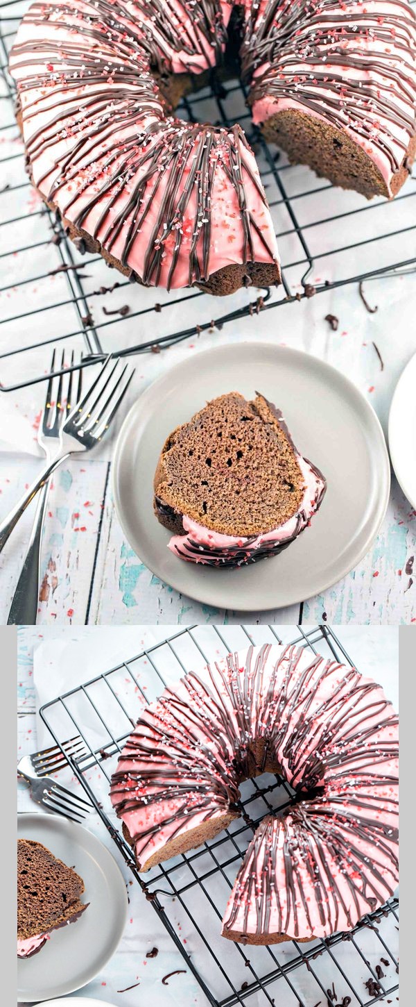 Peppermint Mocha Bundt Cake