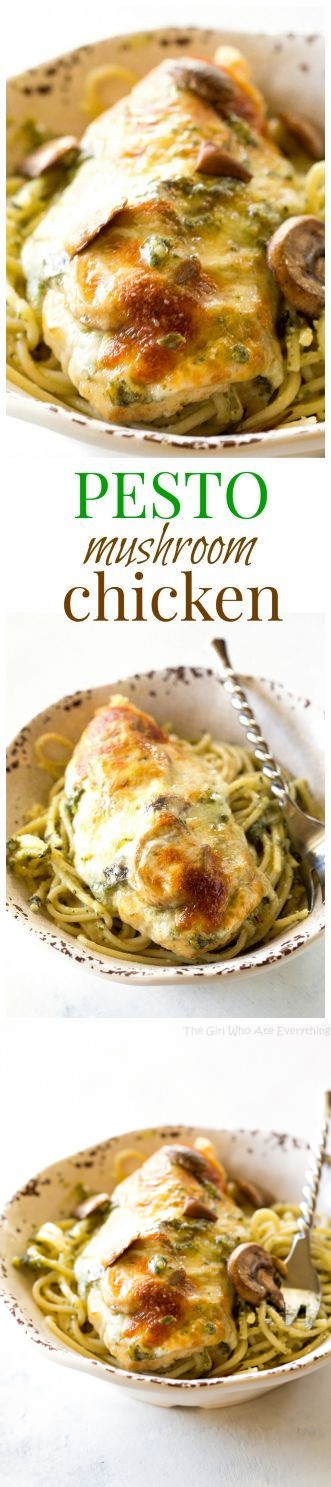 Pesto Mushroom Chicken