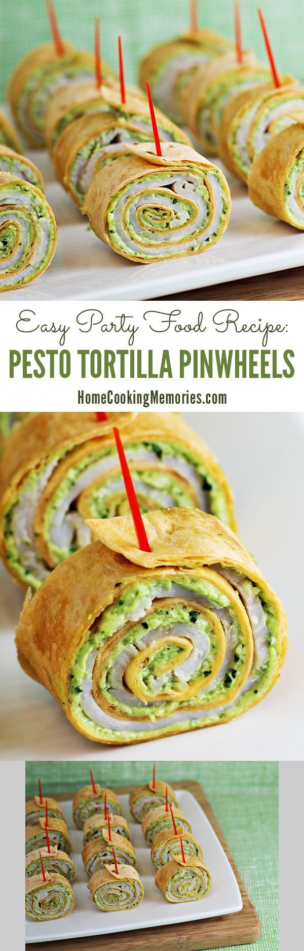 Pesto Tortilla Pinwheels