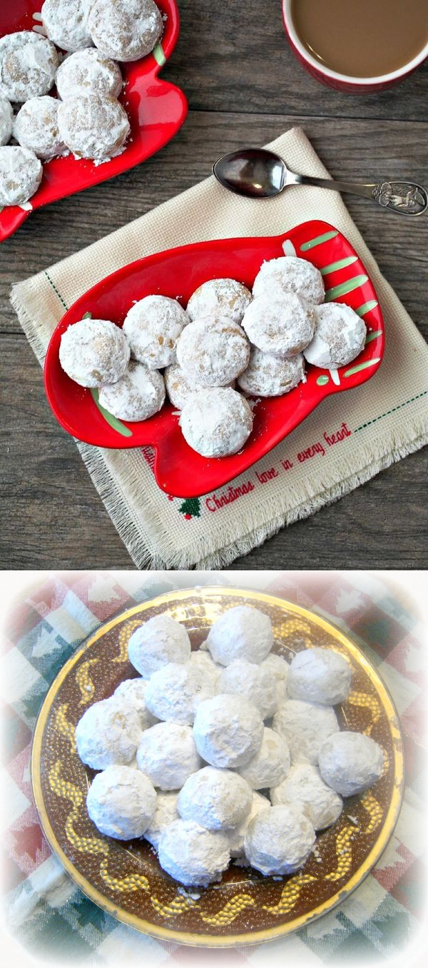 Pfeffernusse Spiced Snowball Cookies