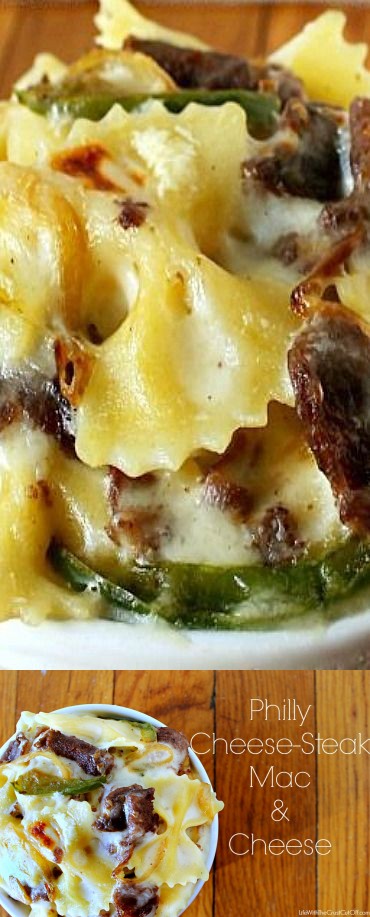 Philly Cheese-Steak Mac & Cheese