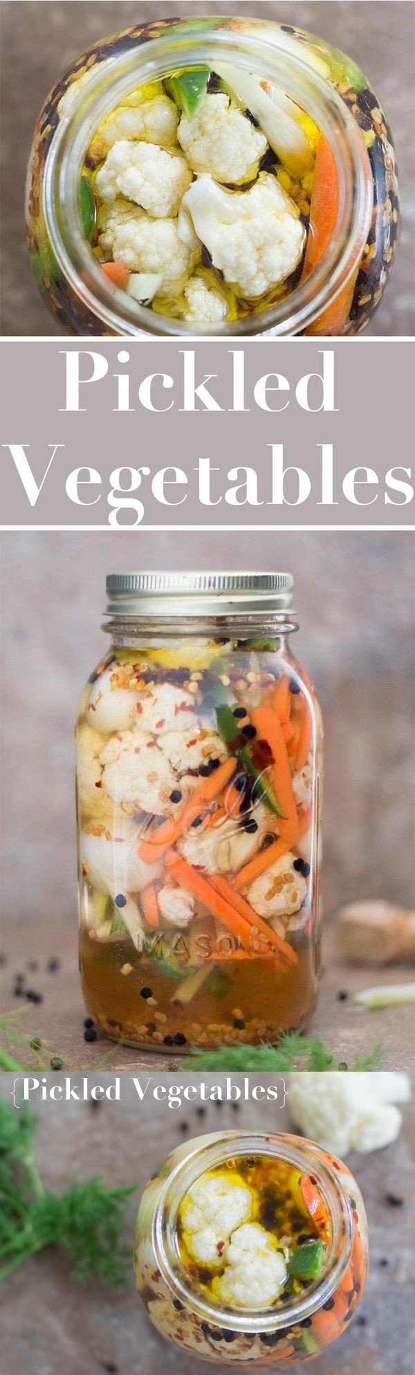 Pickled Vegetables Using Leftover Veggies