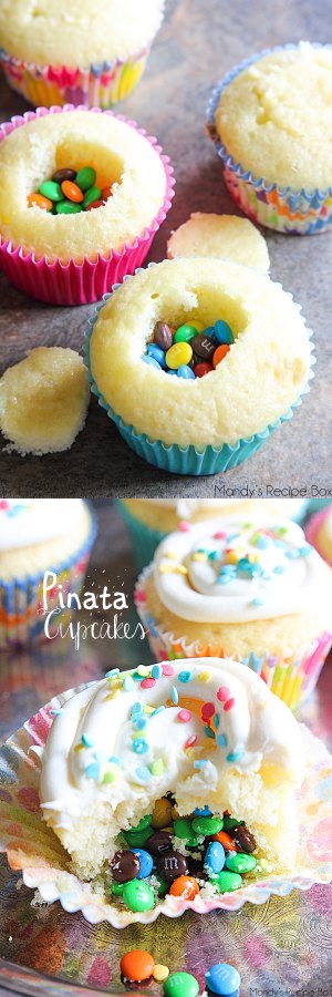 Pinata Cupcakes