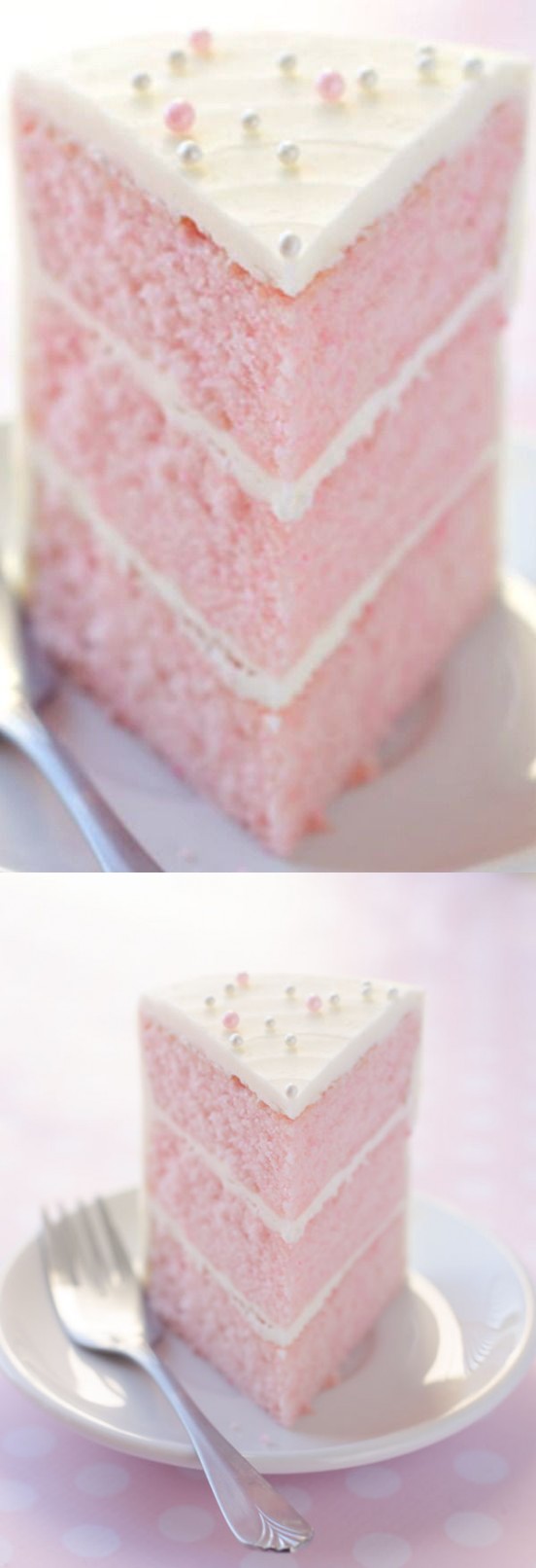 Pink Almond Party Cake