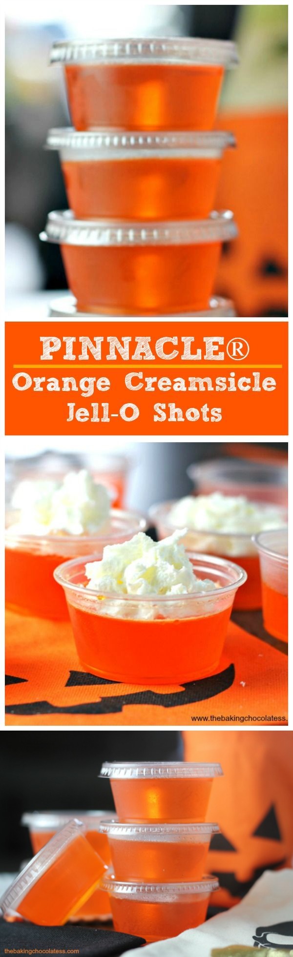 PINNACLE Orange Creamsicle Jell-O Shots