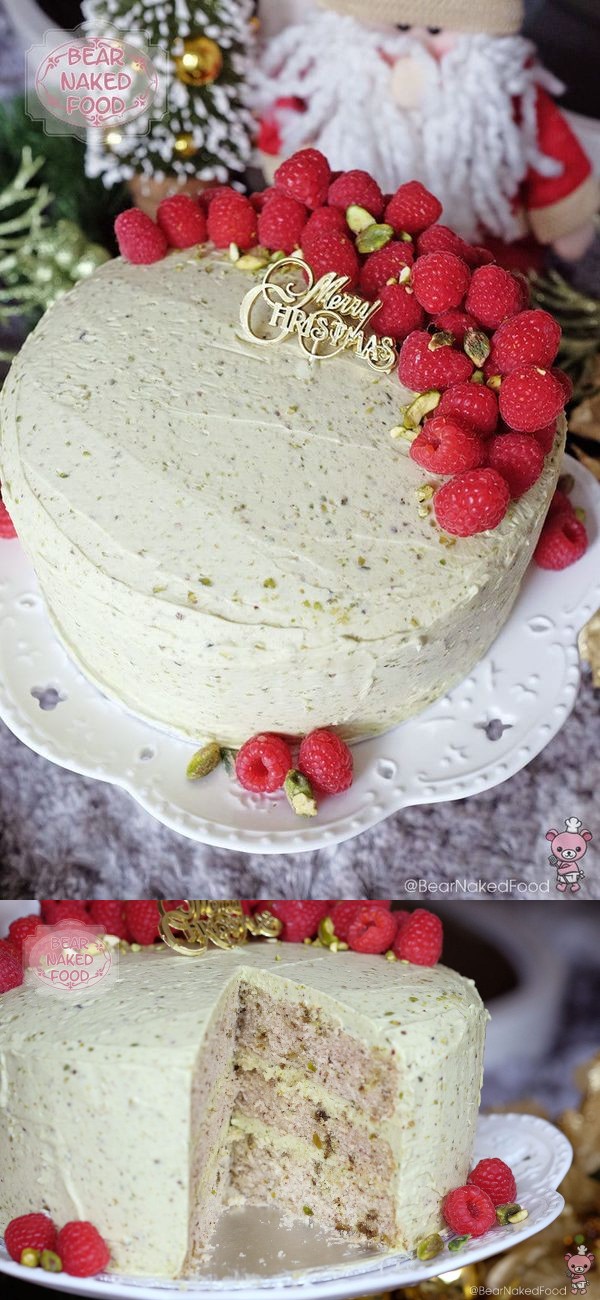 Pistachio Cake with Irish Buttercream