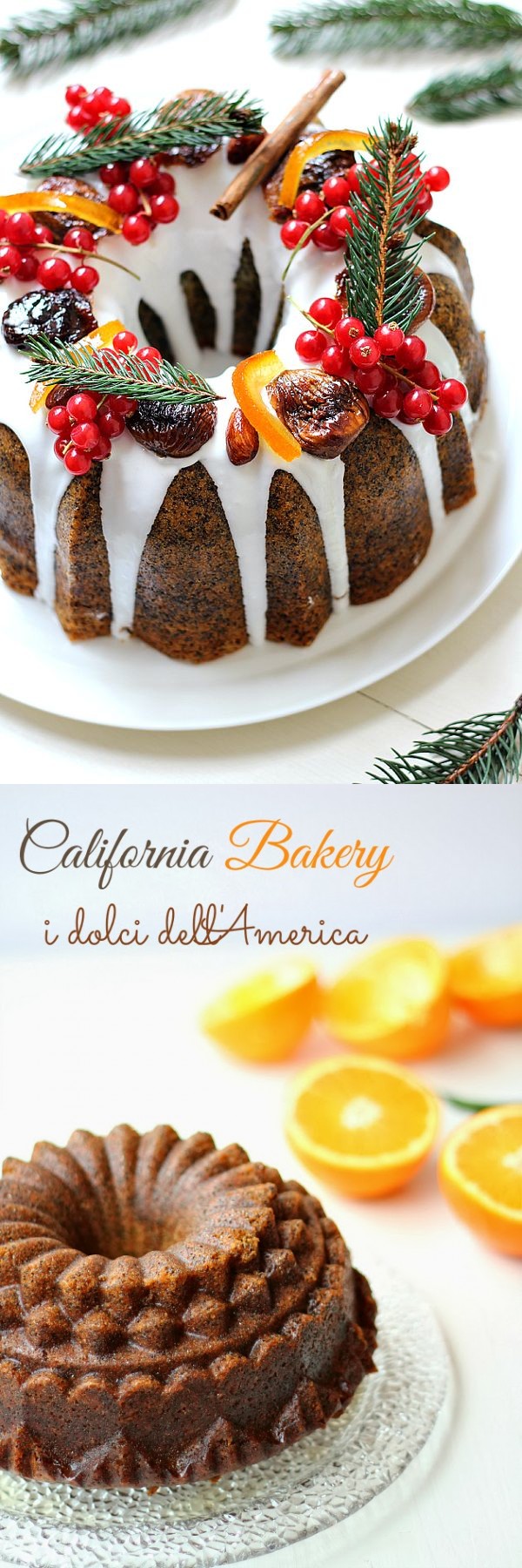 Poppy Seed Citrus Cake: Ciambella con salsa di Arance