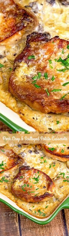 Pork Chops & Scalloped Potatoes Casserole