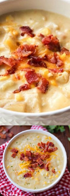 Potato Corn & Bacon Chowder