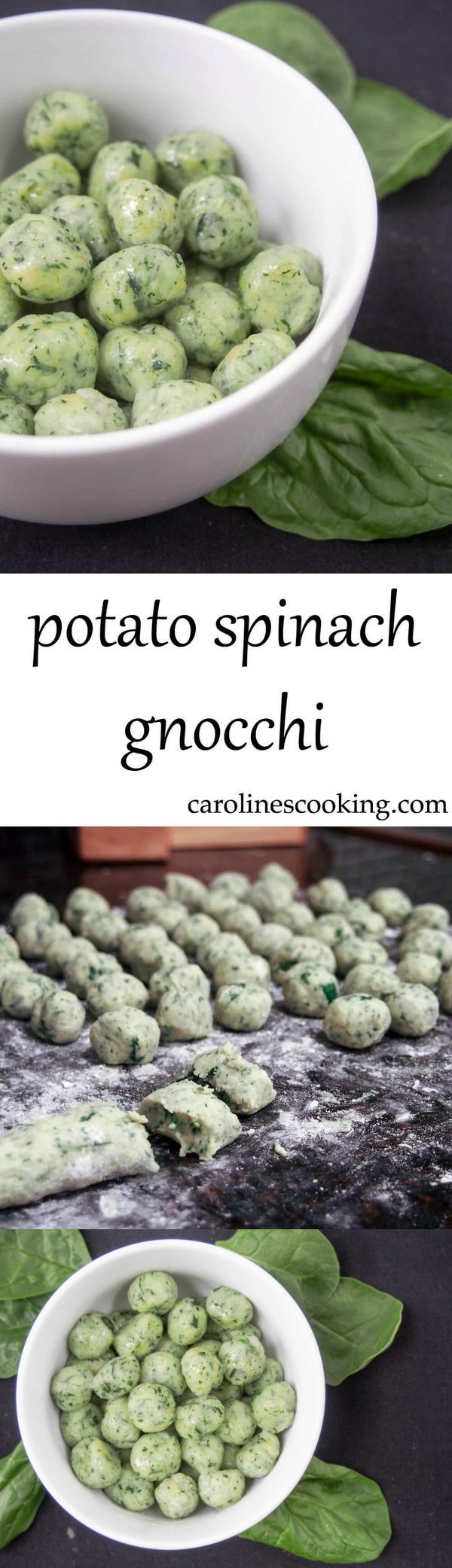 Potato spinach gnocchi