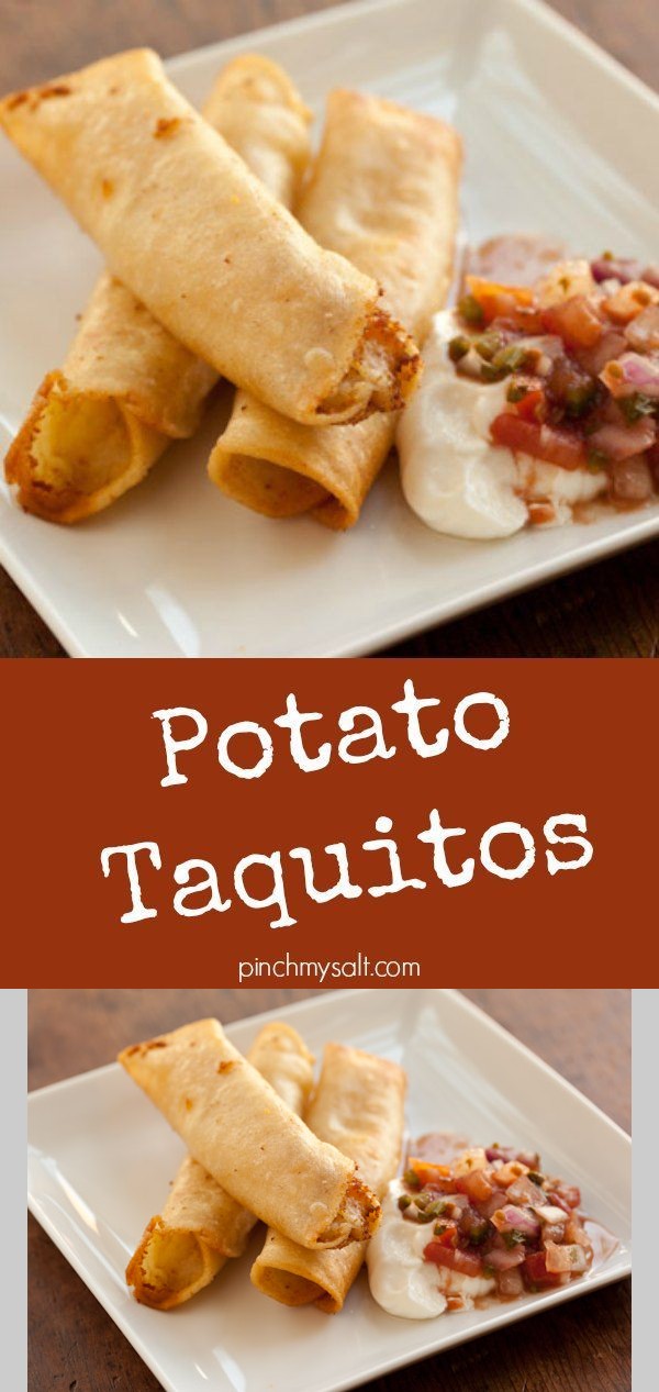 Potato Taquitos or Taquitos de Papa