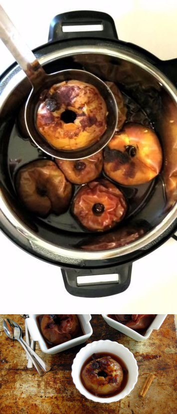 Pressure Cooker Baked Apples