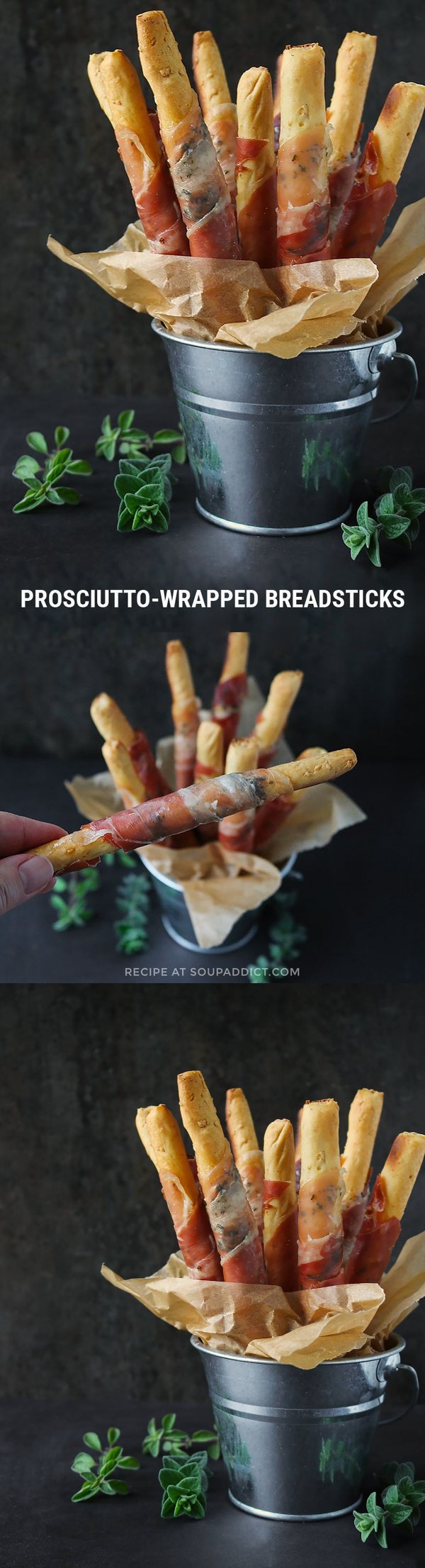 Prosciutto-wrapped Breadsticks