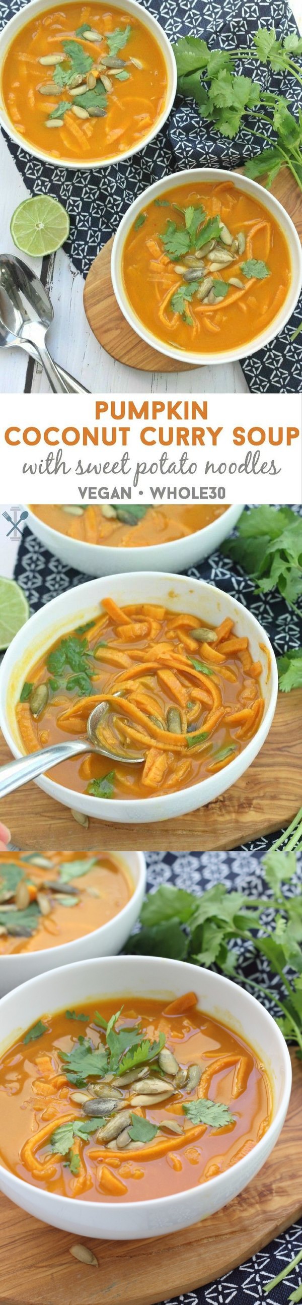 Pumpkin Coconut Curry with Sweet Potato Noodles