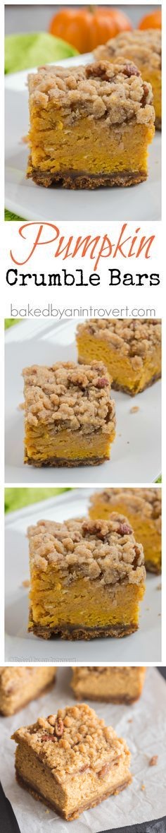 Pumpkin Crumble Bars