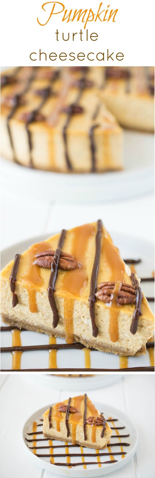 Pumpkin New York turtle cheesecake