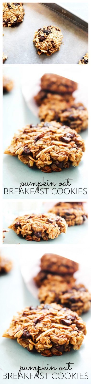 Pumpkin Oat Breakfast Cookies