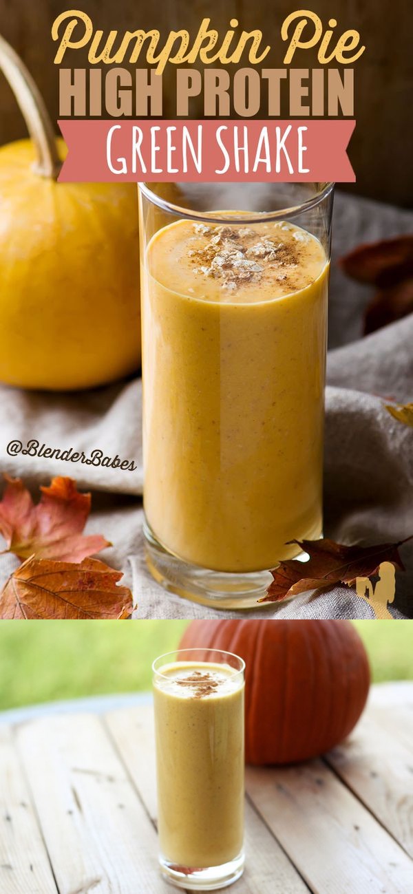 Pumpkin Pie High Protein Green Shake