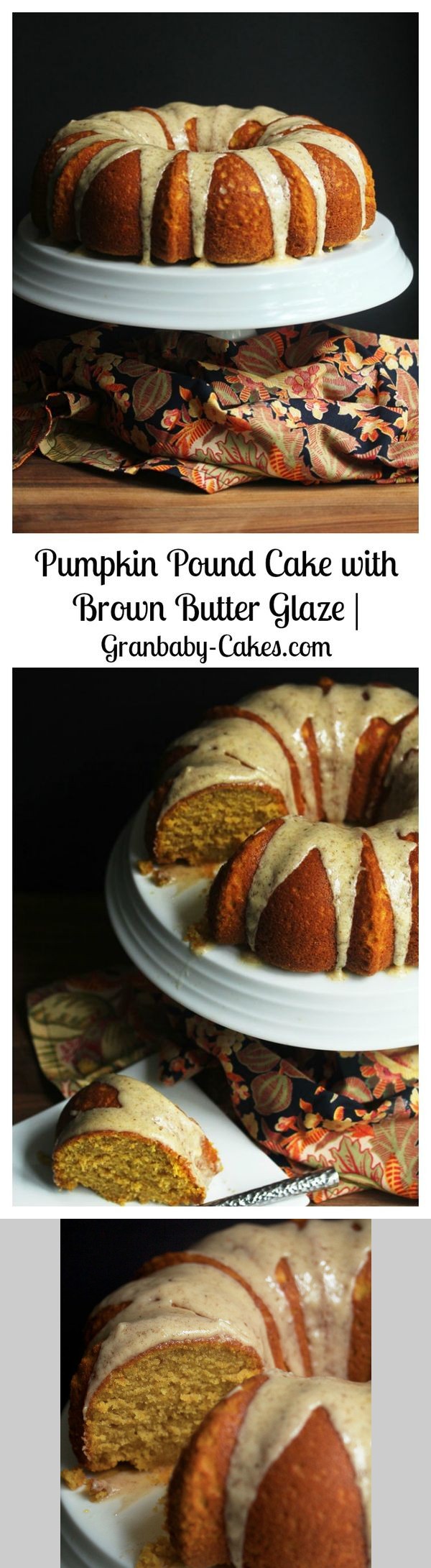 Pumpkin Pound Cake with Brown Butter Glaze