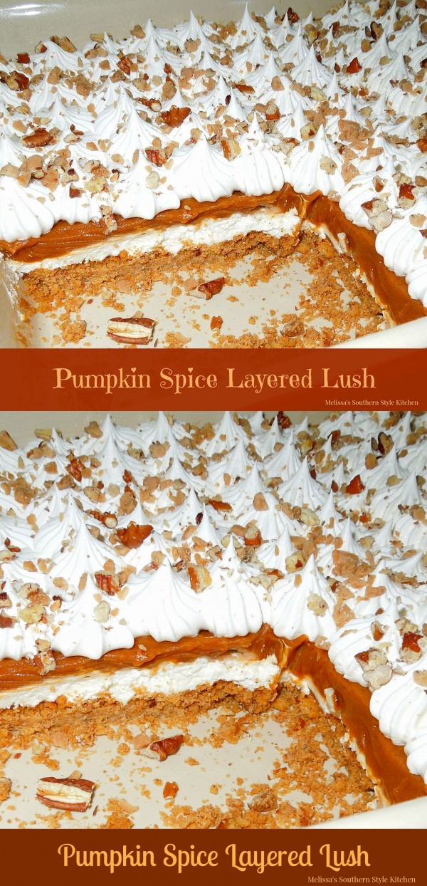 Pumpkin Spice Layered Lush Dessert