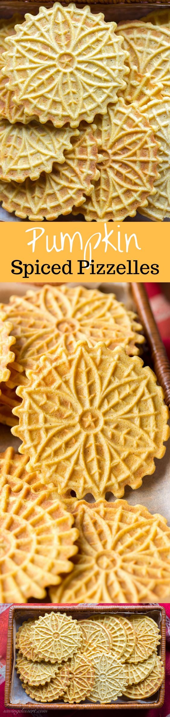 Pumpkin Spiced Pizzelles