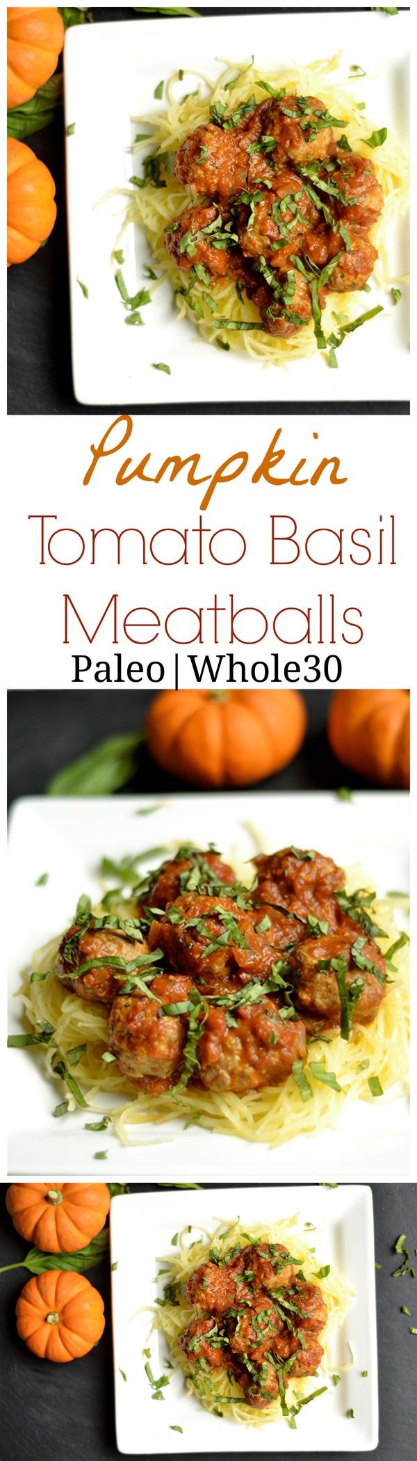 Pumpkin Tomato Basil Meatballs