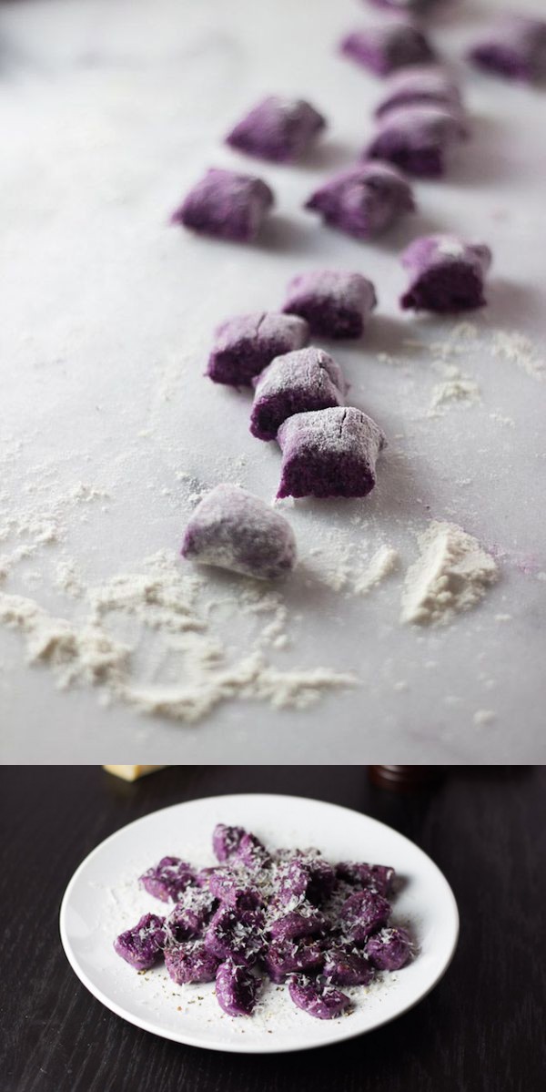 Purple Potato Gnocchi with Ricotta