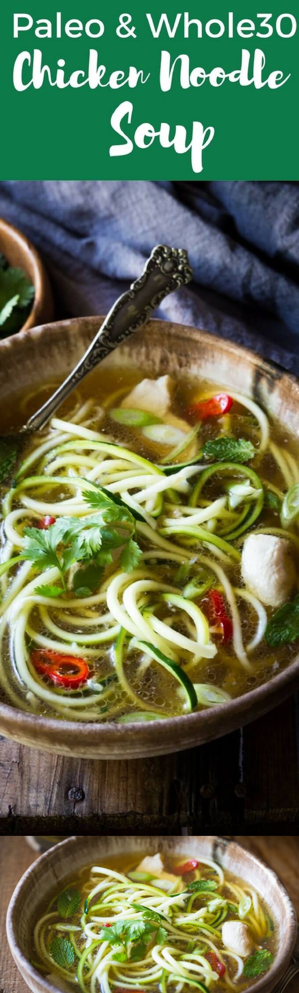 Quick Paleo Chicken Noodle Soup