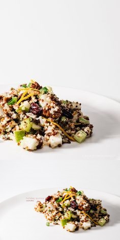 Quinoa Salad Recipe with Cranberries, Pecans, Pears and an Orange Honey Vinaigrette