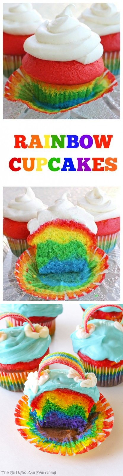 Rainbow Cupcakes