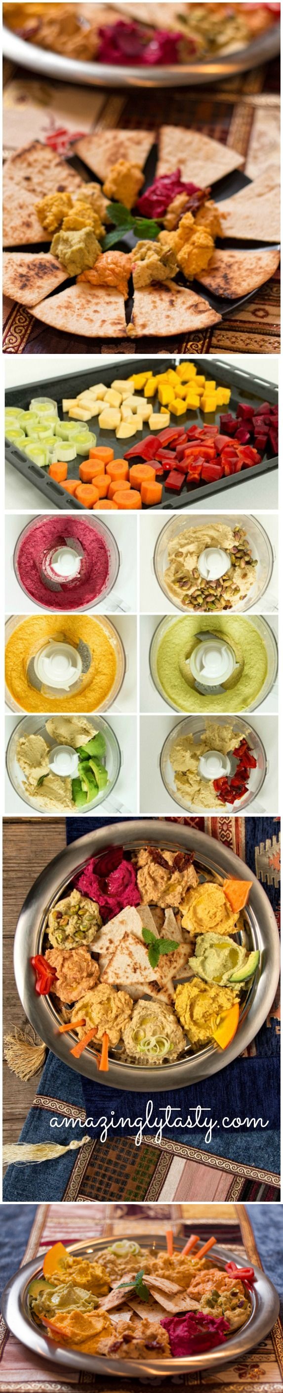 Rainbow Hummus