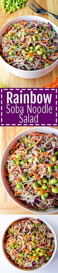 Rainbow Soba Noodle Salad