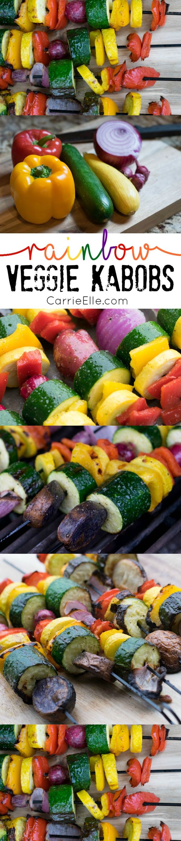 Rainbow Veggie Kabobs