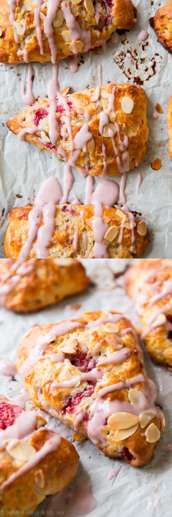 Raspberry Almond Buttermilk Scones