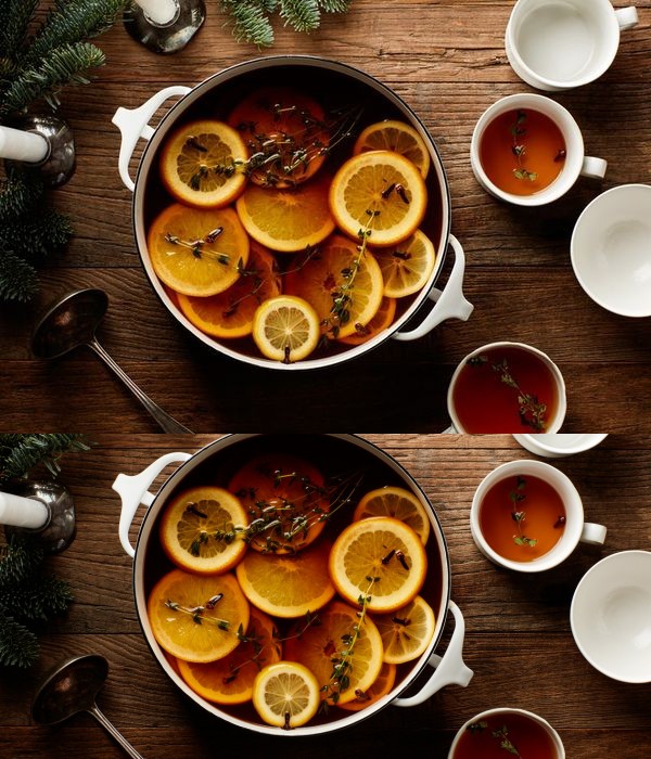 Raspberry and Thyme Hot Toddy Punch