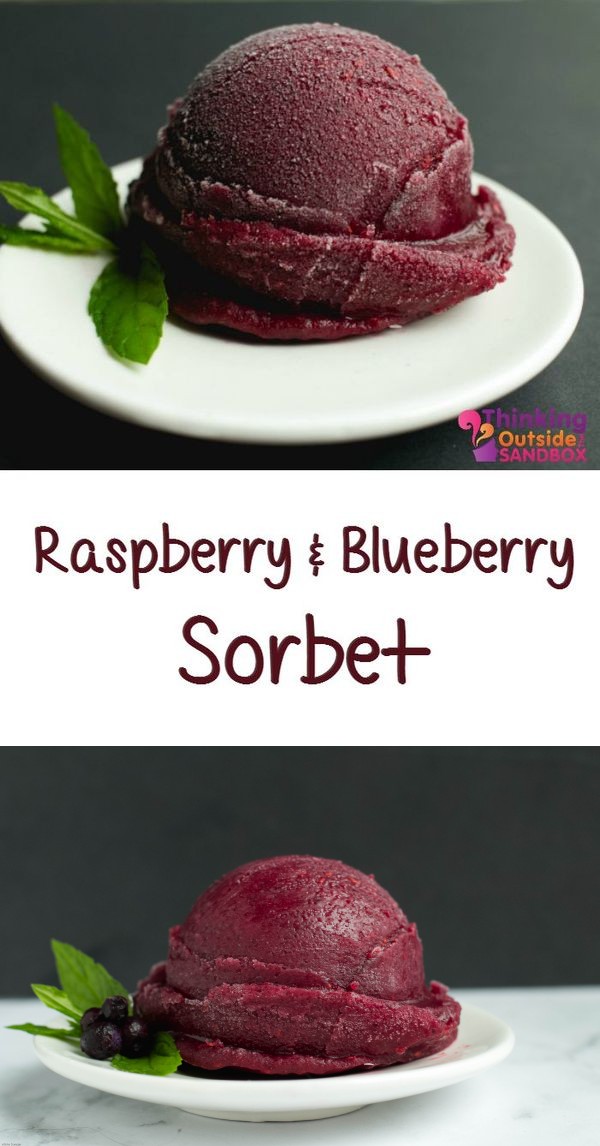 Raspberry Blueberry Sorbet