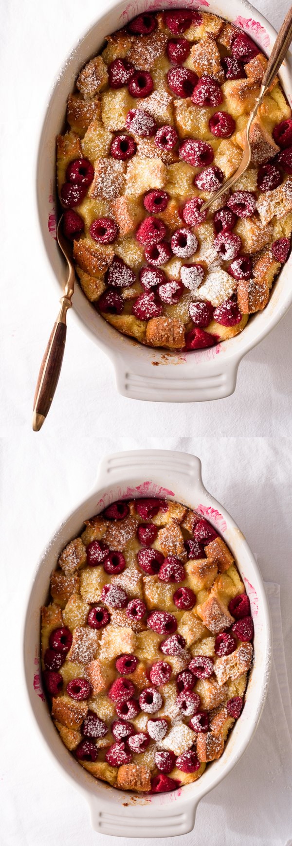 Raspberry Brioche Bread Pudding