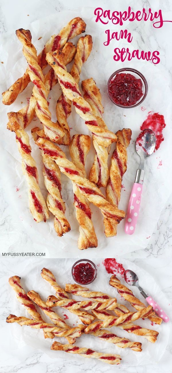 Raspberry Jam Straws