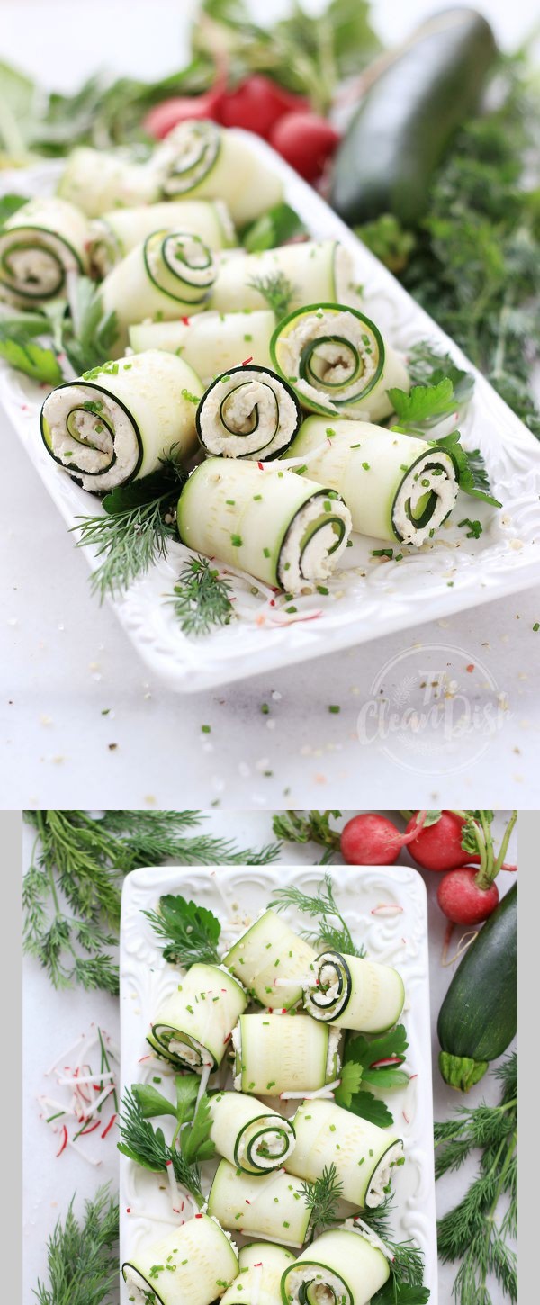 Raw & Vegan Zucchini Roll Ups (grain free, gluten free